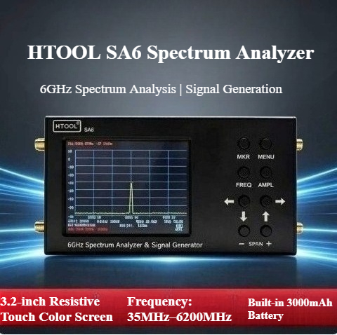 Signal Generator Spectrum Analyzer - Przenośny analizator widma 35MHz‑6.2GHz, generator sygnałów